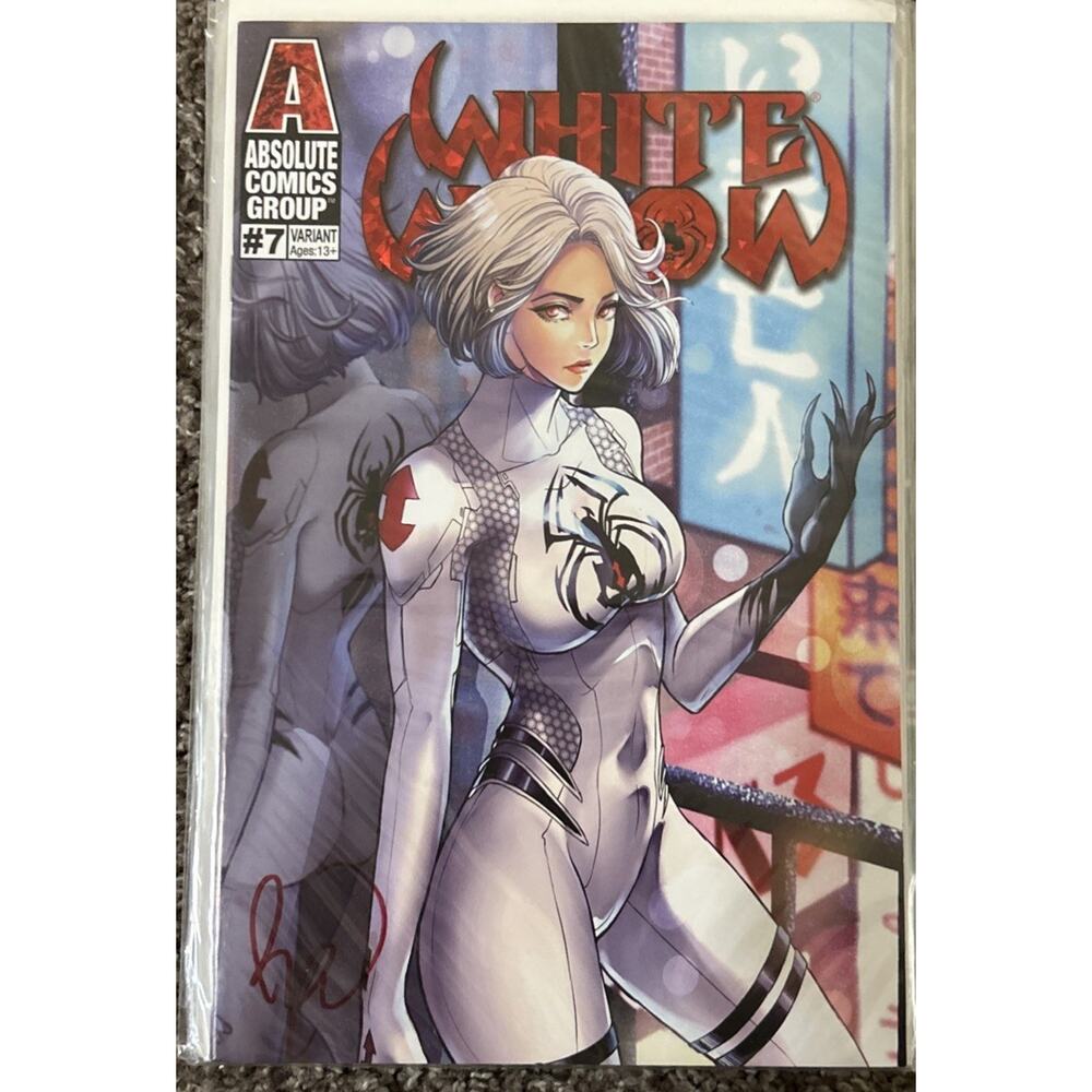 White Widow #7 (2023 Absolute) Variant Signed Benny Powell W/COA Auto
